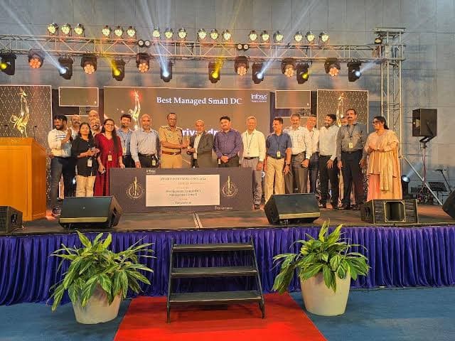 Corporate award night with truss stage lighting managed by Red Q Events